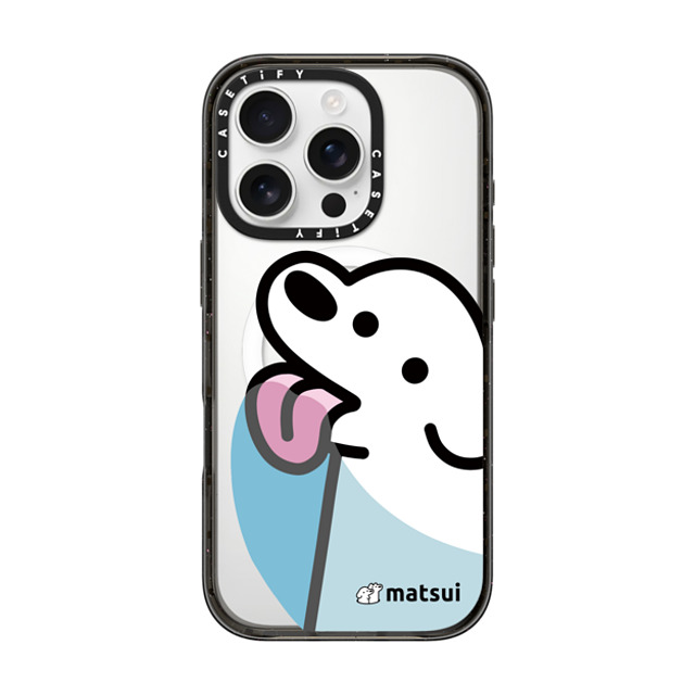 matsui x CASETiFY iPhone 16 Pro ケース ブラック インパクトケース MagSafe対応 Lick