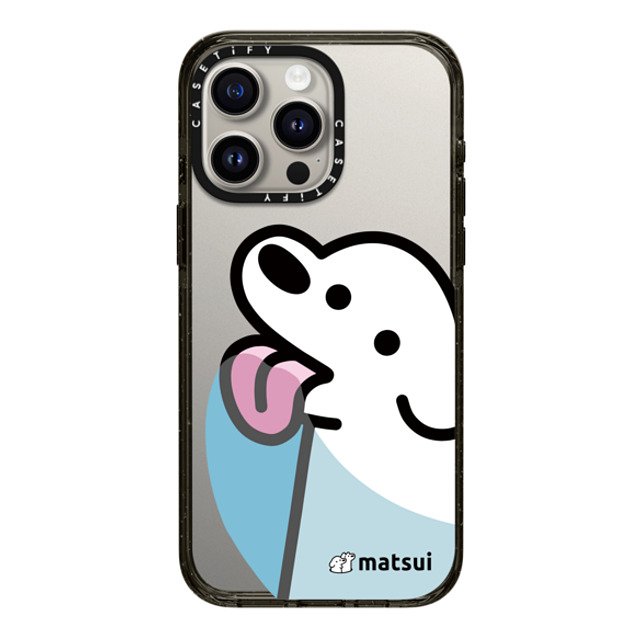 matsui x CASETiFY iPhone 15 Pro Max ケース ブラック インパクトケース Lick