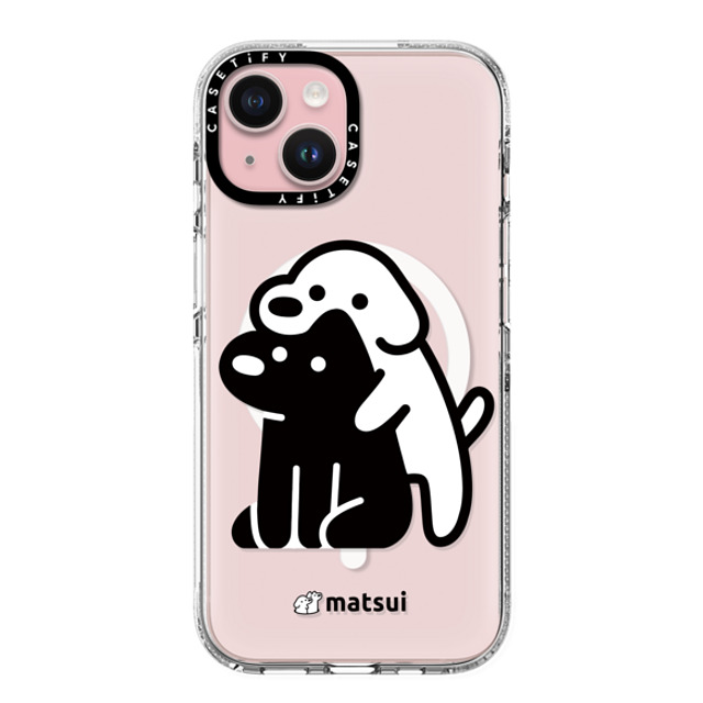 matsui x CASETiFY iPhone 15 ケース クリア クリア ケース MagSafe対応 Alright hold on!