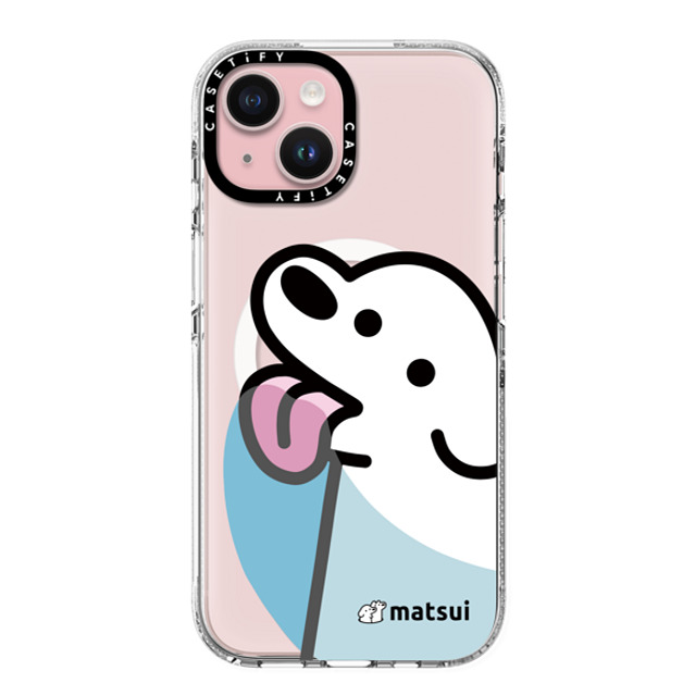 matsui x CASETiFY iPhone 15 ケース クリア クリア ケース MagSafe対応 Lick