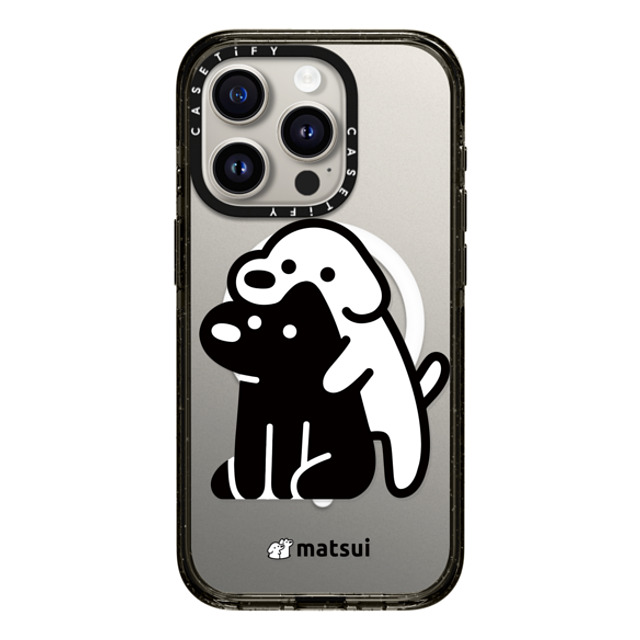 matsui x CASETiFY iPhone 15 Pro ケース ブラック インパクトケース MagSafe対応 Alright hold on!