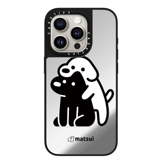 matsui x CASETiFY iPhone 15 Pro Case Silver on Black ミラーケース MagSafe対応 Alright hold on! matsui x CASETiFY iPhone 15 Pro Case Silver on Black ミラーケース MagSafe対応 Alright hold on!