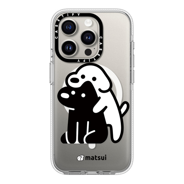 matsui x CASETiFY iPhone 15 Pro ケース クリア クリア ケース MagSafe対応 Alright hold on!