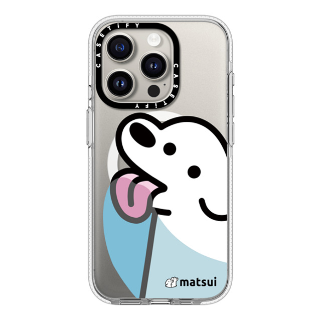 matsui x CASETiFY iPhone 15 Pro ケース クリア クリア ケース MagSafe対応 Lick