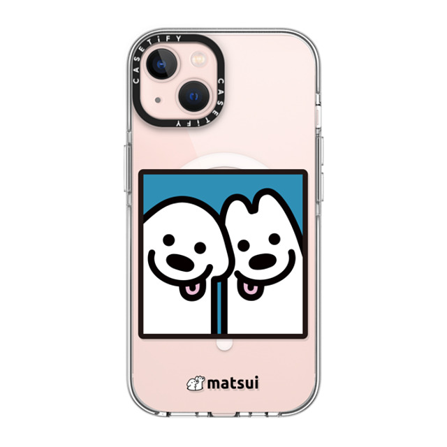 matsui x CASETiFY iPhone 13 ケース クリア クリア ケース MagSafe対応 Cheek-to-cheek