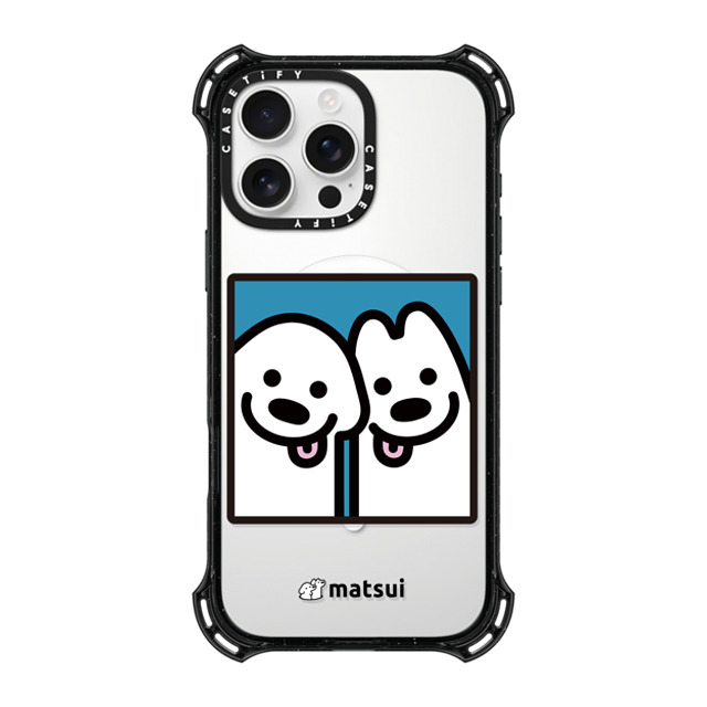 matsui x CASETiFY iPhone 16 Pro Max ケース ブラック バウンスケース Cheek-to-cheek