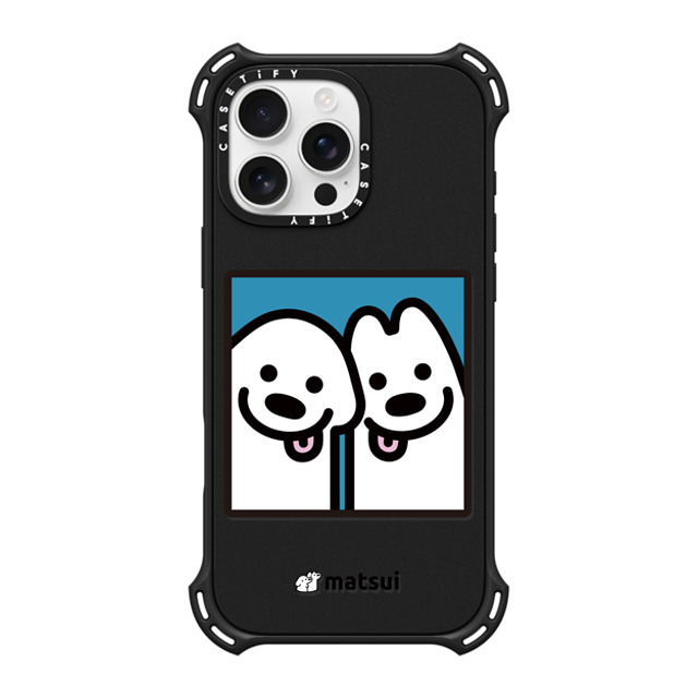 matsui x CASETiFY iPhone 16 Pro Max Case Matte Black バウンスケース Cheek-to-cheek matsui x CASETiFY iPhone 16 Pro Max Case Matte Black バウンスケース Cheek-to-cheek