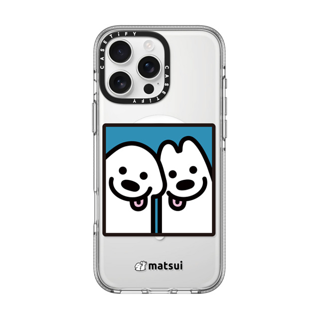 matsui x CASETiFY iPhone 16 Pro Max ケース クリア クリア ケース MagSafe対応 Cheek-to-cheek