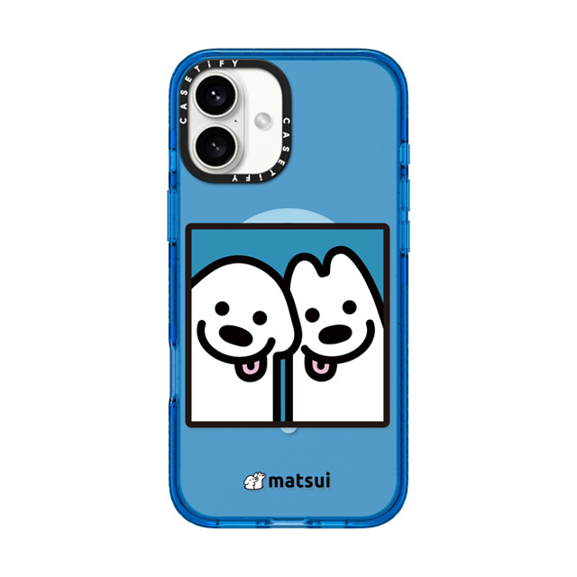 matsui x CASETiFY iPhone 16 Plus Case スカイブルー Impact Case MagSafe Compatible Cheek-to-cheek matsui x CASETiFY iPhone 16 Plus Case スカイブルー Impact Case MagSafe Compatible Cheek-to-cheek