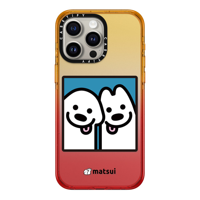 matsui x CASETiFY iPhone 15 Pro Max ケース Peach Haze インパクトケース Cheek-to-cheek