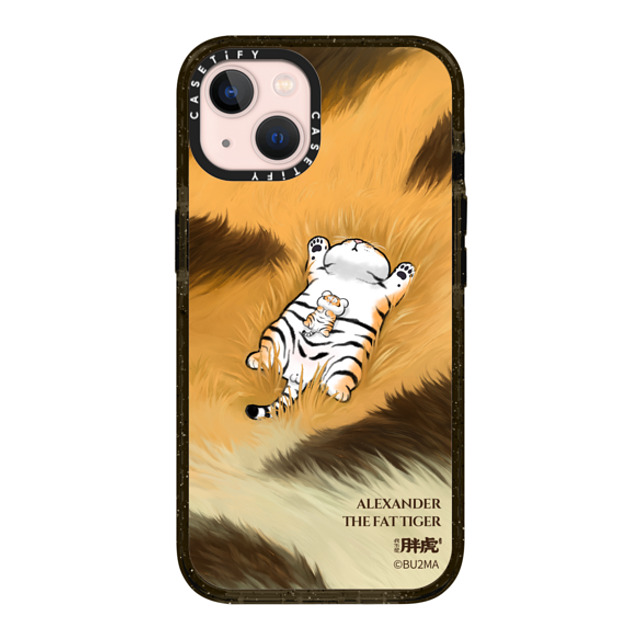 Bu2Ma x CASETiFY iPhone 13 ケース ブラック インパクトケース MagSafe対応 Father And Son Afternoon Nap BY BU2MA