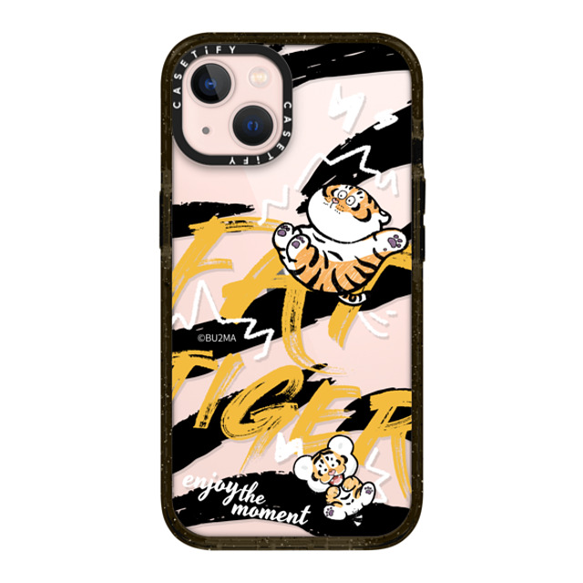 Bu2Ma x CASETiFY iPhone 13 ケース ブラック インパクトケース Enjoy The Moment BY BU2MA