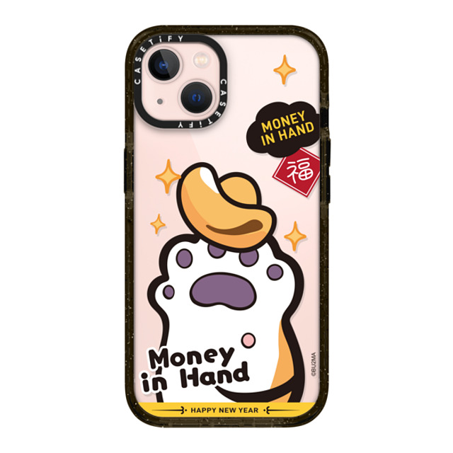 Bu2Ma x CASETiFY iPhone 13 ケース ブラック インパクトケース MONEY IN HAND