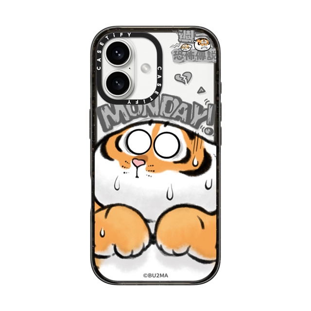 Bu2Ma x CASETiFY iPhone 16 ケース ブラック インパクトケース MagSafe対応 Monday Horror Father's Day Bu2Ma x CASETiFY iPhone 16 ケース ブラック インパクトケース MagSafe対応 Monday Horror Father's Day