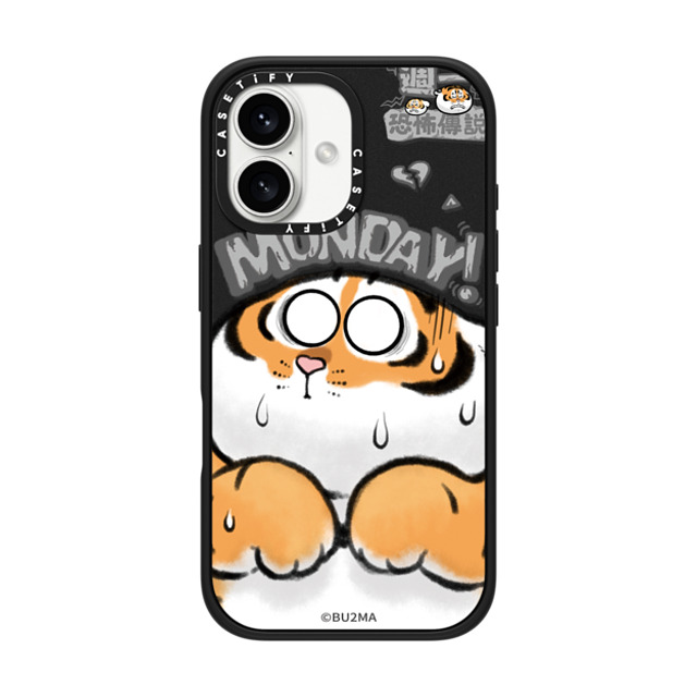 Bu2Ma x CASETiFY iPhone 16 ケース マットブラック インパクトケース MagSafe対応 Monday Horror