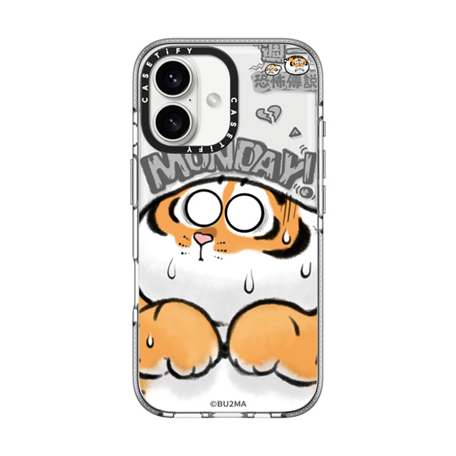 Bu2Ma x CASETiFY iPhone 16 ケース クリア クリア ケース MagSafe対応 Monday Horror