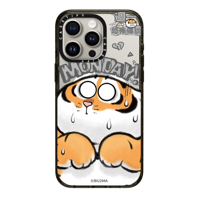 Bu2Ma x CASETiFY iPhone 15 Pro Max Case Black Impact Case MagSafe Compatible Monday Horror Mother's Day Bu2Ma x CASETiFY iPhone 15 Pro Max Case Black Impact Case MagSafe Compatible Monday Horror Mother's Day