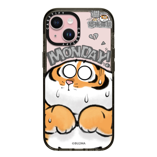 Bu2Ma x CASETiFY iPhone 15 Case Black インパクトケース Monday Horror Mother's Day Bu2Ma x CASETiFY iPhone 15 Case Black インパクトケース Monday Horror Mother's Day