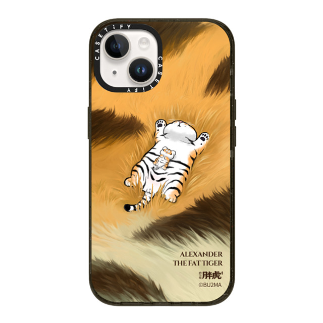 Bu2Ma x CASETiFY iPhone 14 ケース ブラック インパクトケース Father And Son Afternoon Nap BY BU2MA