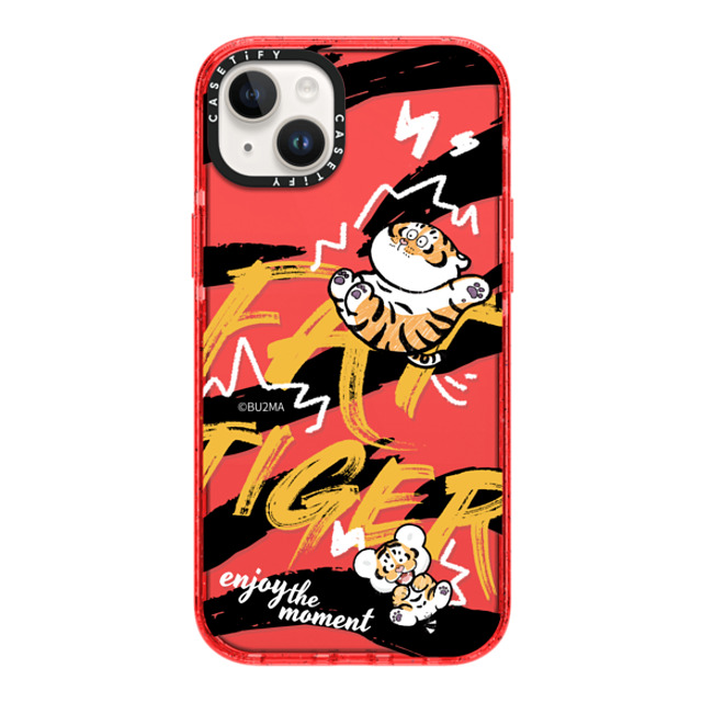 Bu2Ma x CASETiFY iPhone 14 Plus Case Tiger,Animal レッド Impact Case Enjoy The Moment BY BU2MA Mother's Day Bu2Ma x CASETiFY iPhone 14 Plus Case Tiger,Animal レッド Impact Case Enjoy The Moment BY BU2MA Mother's Day