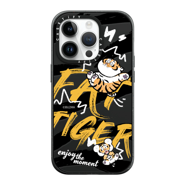 Bu2Ma x CASETiFY iPhone 14 Pro ケース マットブラック インパクトケース MagSafe対応 Enjoy The Moment BY BU2MA