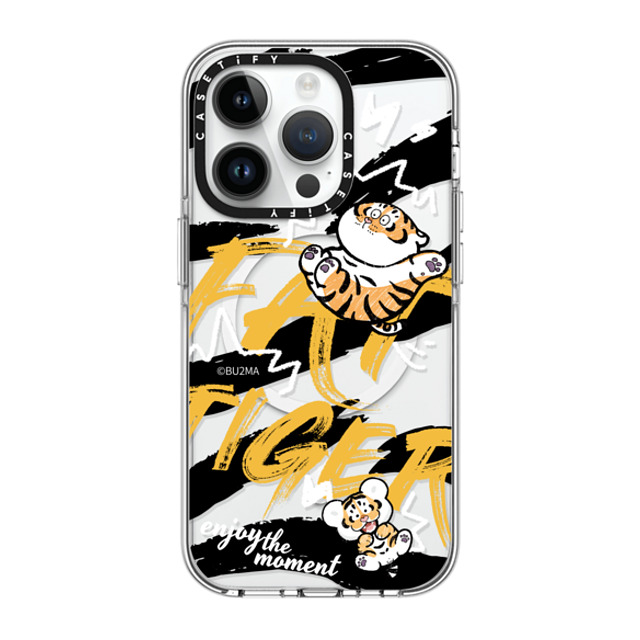 Bu2Ma x CASETiFY iPhone 14 Pro ケース クリア クリア ケース MagSafe対応 Enjoy The Moment BY BU2MA