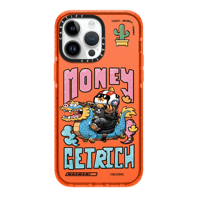 Bu2Ma x CASETiFY iPhone 14 Pro Max P[X Dragon,Tiger IW CpNgP[X MONEY GET RICH BY BU2MA