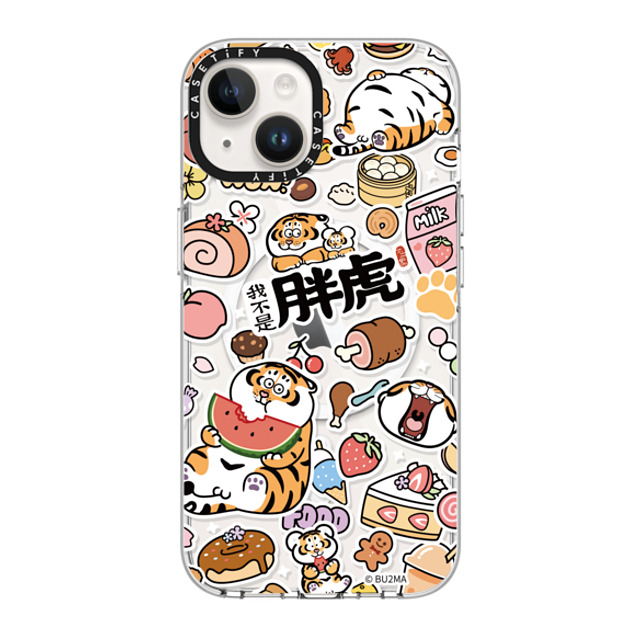 Bu2Ma x CASETiFY iPhone 14 Case Clear Clear Case MagSafe Compatible Stuffing Up Bu2Ma x CASETiFY iPhone 14 Case Clear Clear Case MagSafe Compatible Stuffing Up