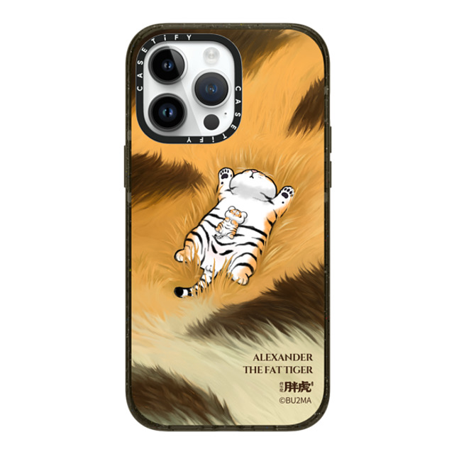 Bu2Ma x CASETiFY iPhone 14 Pro Max ケース ブラック インパクトケース MagSafe対応 Father And Son Afternoon Nap BY BU2MA