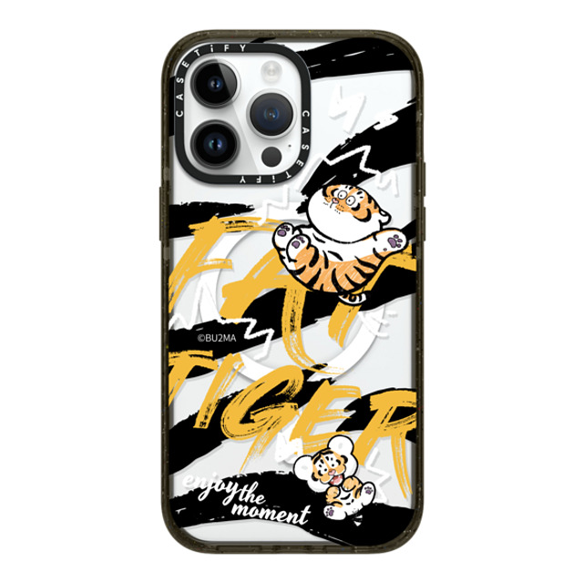 Bu2Ma x CASETiFY iPhone 14 Pro Max ケース ブラック インパクトケース MagSafe対応 Enjoy The Moment BY BU2MA