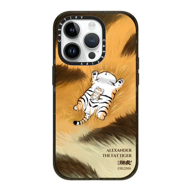 Bu2Ma x CASETiFY iPhone 14 Pro ケース ブラック インパクトケース MagSafe対応 Father And Son Afternoon Nap BY BU2MA