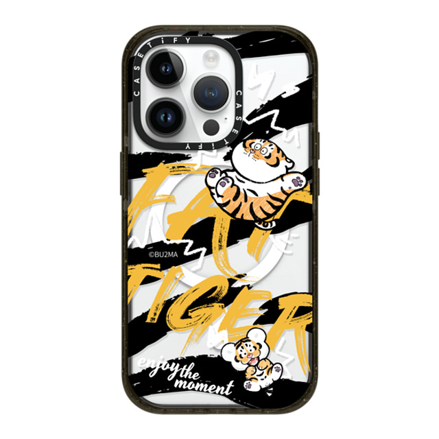 Bu2Ma x CASETiFY iPhone 14 Pro ケース ブラック インパクトケース MagSafe対応 Enjoy The Moment BY BU2MA