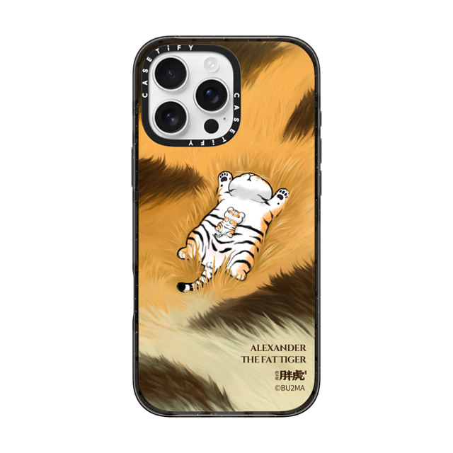 Bu2Ma x CASETiFY iPhone 16 Pro Max ケース ブラック インパクトケース Father And Son Afternoon Nap BY BU2MA