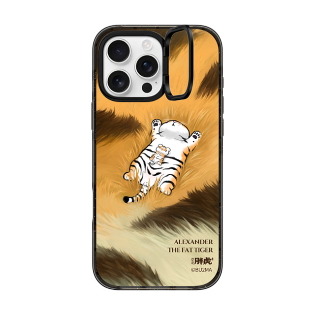 Bu2Ma x CASETiFY iPhone 16 Pro Max ケース ブラック インパクトリングスタンドケース MagSafe対応 Father And Son Afternoon Nap BY BU2MA