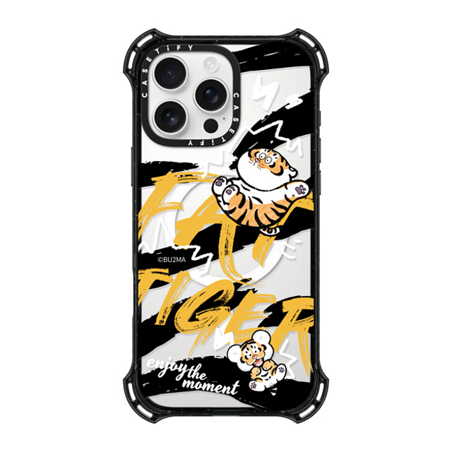 Bu2Ma x CASETiFY iPhone 16 Pro Max ケース ブラック バウンスケース Enjoy The Moment BY BU2MA