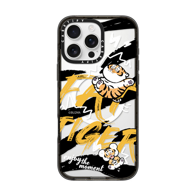 Bu2Ma x CASETiFY iPhone 16 Pro Max ケース ブラック インパクトケース MagSafe対応 Enjoy The Moment BY BU2MA