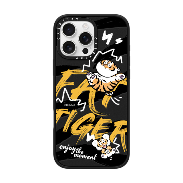 Bu2Ma x CASETiFY iPhone 16 Pro Max ケース マットブラック インパクトケース MagSafe対応 Enjoy The Moment BY BU2MA