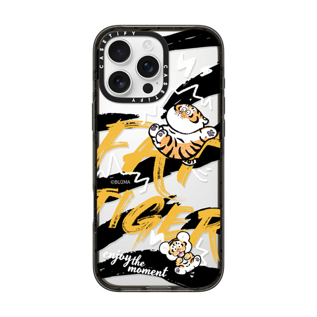 Bu2Ma x CASETiFY iPhone 16 Pro Max ケース ブラック インパクトケース Enjoy The Moment BY BU2MA