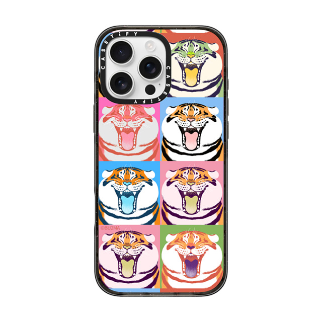 Bu2Ma x CASETiFY iPhone 16 Pro Max Case Tiger,Animal ブラック インパクトケース Flavor Alexander The Fat Tiger BY BU2MA Mother's Day Bu2Ma x CASETiFY iPhone 16 Pro Max Case Tiger,Animal ブラック インパクトケース Flavor Alexander The Fat Tiger BY BU2MA Mother's Day