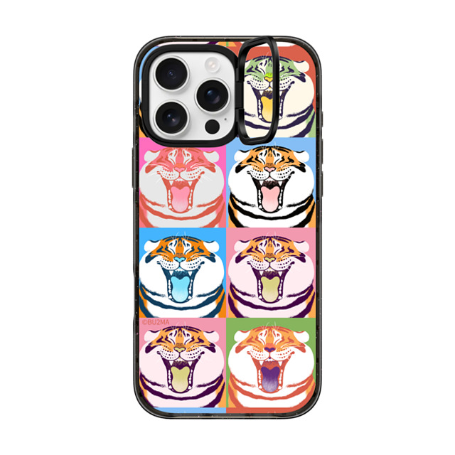 Bu2Ma x CASETiFY iPhone 16 Pro Max Case Tiger,Animal ブラック インパクトリングスタンドケース MagSafe対応 Flavor Alexander The Fat Tiger BY BU2MA Mother's Day Bu2Ma x CASETiFY iPhone 16 Pro Max Case Tiger,Animal ブラック インパクトリングスタンドケース MagSafe対応 Flavor Alexander The Fat Tiger BY BU2MA Mother's Day