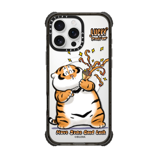 Bu2Ma x CASETiFY iPhone 16 Pro Max Case Black ウルトラ インパクトケース MagSafe 対応 Lucky mode on Bu2Ma x CASETiFY iPhone 16 Pro Max Case Black ウルトラ インパクトケース MagSafe 対応 Lucky mode on