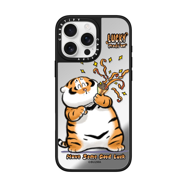 Bu2Ma x CASETiFY iPhone 16 Pro Max Case Silver on Black ミラーケース MagSafe対応 Lucky mode on Father's Day Bu2Ma x CASETiFY iPhone 16 Pro Max Case Silver on Black ミラーケース MagSafe対応 Lucky mode on Father's Day