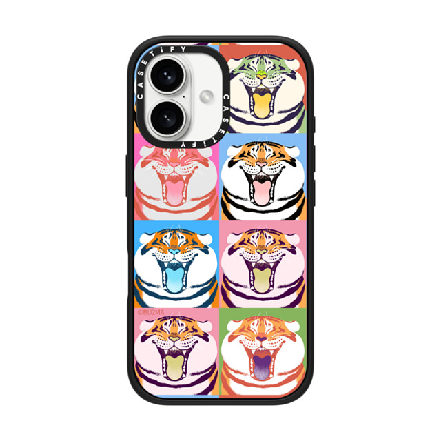 Bu2Ma x CASETiFY iPhone 16 ケース Tiger,Animal マットブラック インパクトケース MagSafe対応 Flavor Alexander The Fat Tiger BY BU2MA Mother's Day Bu2Ma x CASETiFY iPhone 16 ケース Tiger,Animal マットブラック インパクトケース MagSafe対応 Flavor Alexander The Fat Tiger BY BU2MA Mother's Day