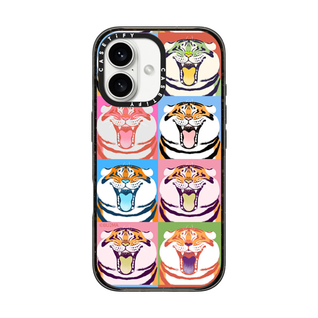 Bu2Ma x CASETiFY iPhone 16 ケース Tiger,Animal ブラック インパクトケース Flavor Alexander The Fat Tiger BY BU2MA Mother's Day Bu2Ma x CASETiFY iPhone 16 ケース Tiger,Animal ブラック インパクトケース Flavor Alexander The Fat Tiger BY BU2MA Mother's Day