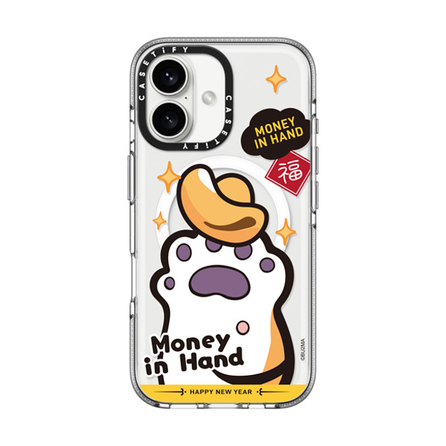 Bu2Ma x CASETiFY iPhone 16 ケース クリア クリア ケース MagSafe対応 MONEY IN HAND