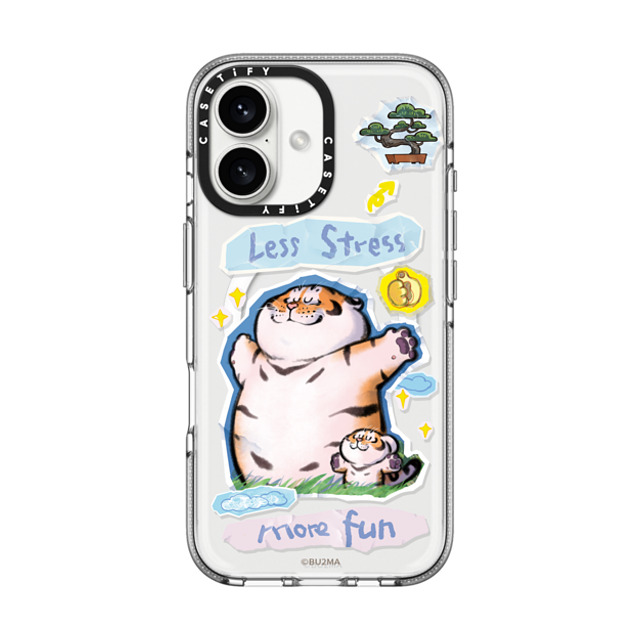 Bu2Ma x CASETiFY iPhone 16 ケース クリア クリア ケース MagSafe対応 Less stress More fun