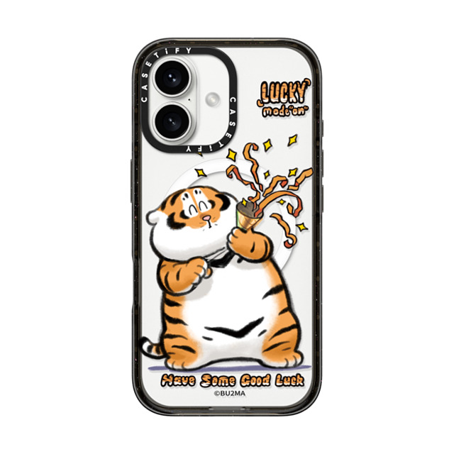 Bu2Ma x CASETiFY iPhone 16 Case Black Impact Case MagSafe Compatible Lucky mode on Mother's Day Bu2Ma x CASETiFY iPhone 16 Case Black Impact Case MagSafe Compatible Lucky mode on Mother's Day