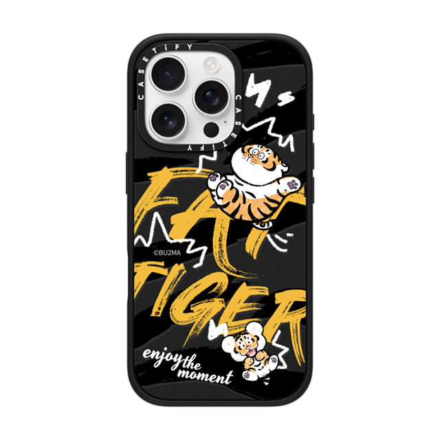 Bu2Ma x CASETiFY iPhone 16 Pro ケース マットブラック インパクトケース MagSafe対応 Enjoy The Moment BY BU2MA