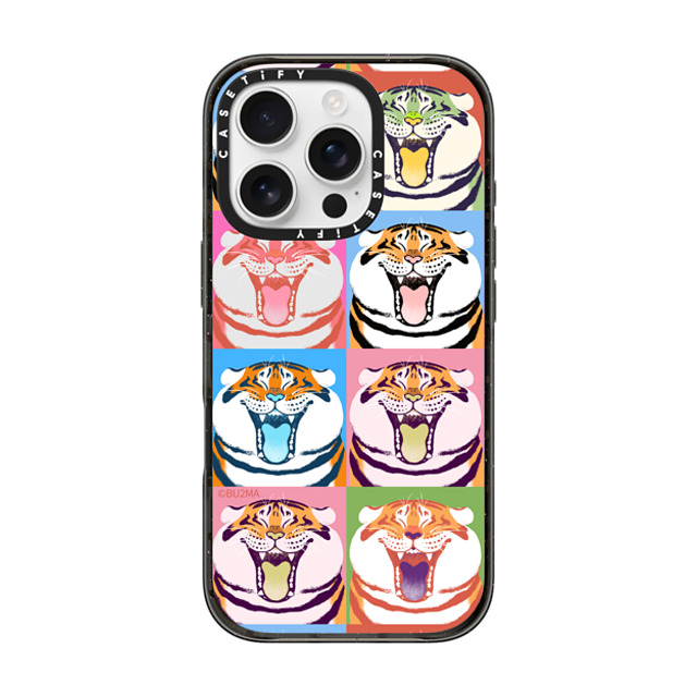 Bu2Ma x CASETiFY iPhone 16 Pro Case Tiger,Animal ブラック インパクトケース Flavor Alexander The Fat Tiger BY BU2MA Mother's Day Bu2Ma x CASETiFY iPhone 16 Pro Case Tiger,Animal ブラック インパクトケース Flavor Alexander The Fat Tiger BY BU2MA Mother's Day