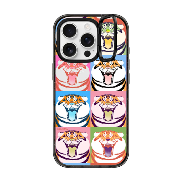 Bu2Ma x CASETiFY iPhone 16 Pro ケース Tiger,Animal ブラック インパクトリングスタンドケース MagSafe対応 Flavor Alexander The Fat Tiger BY BU2MA Father's Day Bu2Ma x CASETiFY iPhone 16 Pro ケース Tiger,Animal ブラック インパクトリングスタンドケース MagSafe対応 Flavor Alexander The Fat Tiger BY BU2MA Father's Day